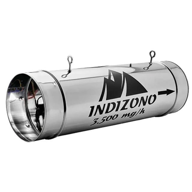 In-line ozone generator for the exhaust duct of an indoor grow